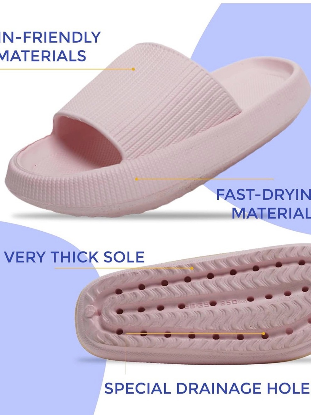 Like new Women's Lightweight Pink Slide Sandals